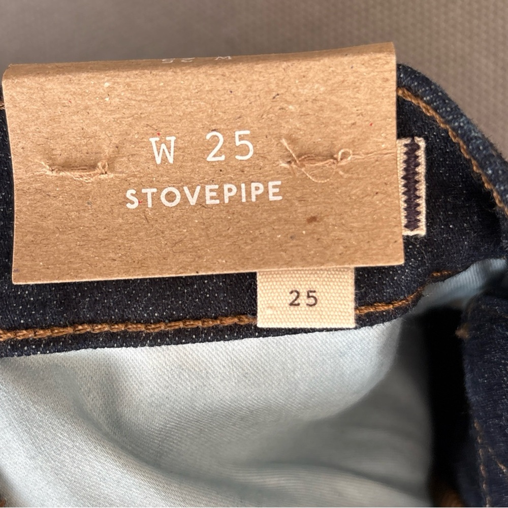 Madewell Stovetipe-  Indigo Straight Leg Jeans 25 BNWT - Picture 10 of 13